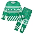 thumbnail image 1 of CUZIBR Toddler Boys Girls Christmas Long Sleeve Cartoon Prints Tops T Shirt Pants Outfits Classic Dailywear For Child, 1 of 3