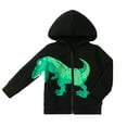 thumbnail image 1 of CUZIBR Toddler Boys Girls Long Sleeve Winter Warm Outwear Jacket Coats Cartoon Dinosaur Prints Holiday Dailywear For Child, 1 of 7