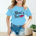 thumbnail image 1 of CUZIBR Toddler Boys Girls Shirts Prints Short Sleeve Cat Animal Letter Prints Tie Dye T Shirt Tops Clothes Lovely Dailywear For Child,Blue,9-10 Years, 1 of 5