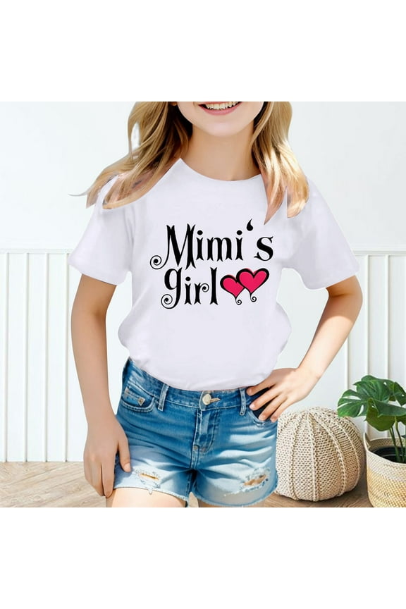 Toddler Boys Girls Shirts Prints Short Sleeve Cat Animal Letter Prints Tie Dye T Shirt Tops Clothes Lovely Dailywear For Child,White,5-6 Years