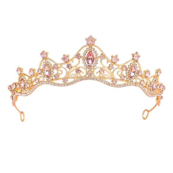 CUZIBR Toddler Girls Hair Accessories Princess Sparkly Headband Barrettes Pearl Rhinestone Sequins Clips Hair Accessories Fashionable Hairpins Party Wedding Birthday Headwear,Pink,One Size