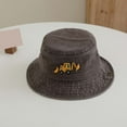 thumbnail image 1 of CUZIBR Toddler Kids Wide Brim Bucket Sun Hat Adjustable Chin Strap Lightweight Breathable Outdoor Uv Protection Fisherman Cap For Baby Girls Unisex,Coffee-e,One Size, 1 of 1