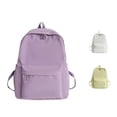 thumbnail image 1 of CUZIBR Unisex Simple Backpack Bookbag Adjustable Soft Shoulder Straps Front Pocket Casual Daypack For Teens Girls Elementary Middle School Back To School Travel Daily Use, 1 of 4