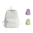 thumbnail image 1 of CUZIBR Unisex Simple Backpack Bookbag Adjustable Soft Shoulder Straps Front Pocket Casual Daypack For Teens Girls Elementary Middle School Back To School Travel Daily Use, 1 of 3