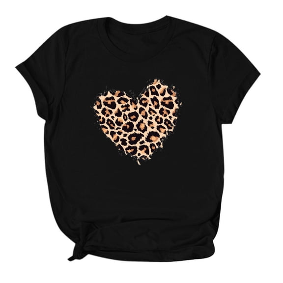 CUZIBR Valentine Day Shirts For Couples Womens Short Sleeve Love Letter Print Blouse Casual Crewneck Trendy Comfort Sodt T Shirts Tops Basic Fashion Dressy Clothes,Black,XL