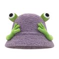 thumbnail image 1 of CUZIBR Winter Beanie Hat Set Christmas Cute Cartoon Dinosaur Knitted Caps Winter Thick Warmth Hat Ear Flaps Cozy Soft Windproof Headwear,Purple,One Size, 1 of 4