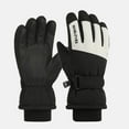 thumbnail image 1 of CUZIBR Winter Gloves For Kids Thick Waterproof Soft Warm Wool Lined Gloves Full Finger Snowboarding Cycling Thermal Mittens For Cold Weather,Black,One Size, 1 of 4