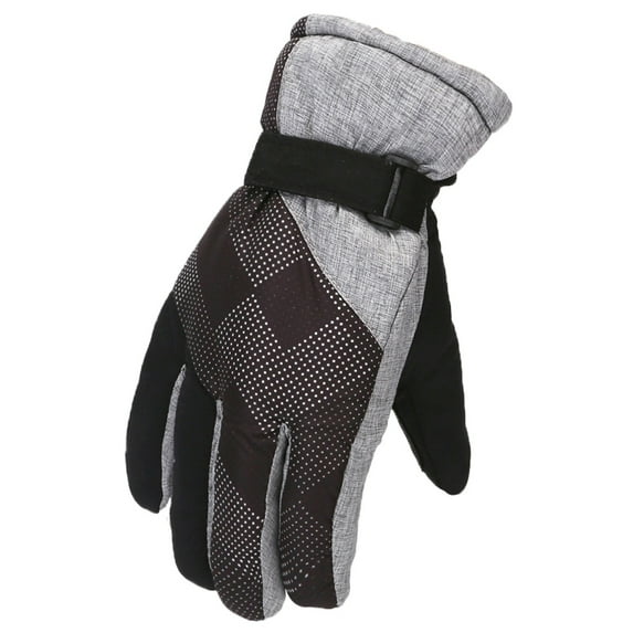 CUZIBR Winter Gloves Kids Toddler Windproof Warm Gloves Boys Skating Ski Snowboarding Hook And Loop Thermal Mittens For Cold Weather