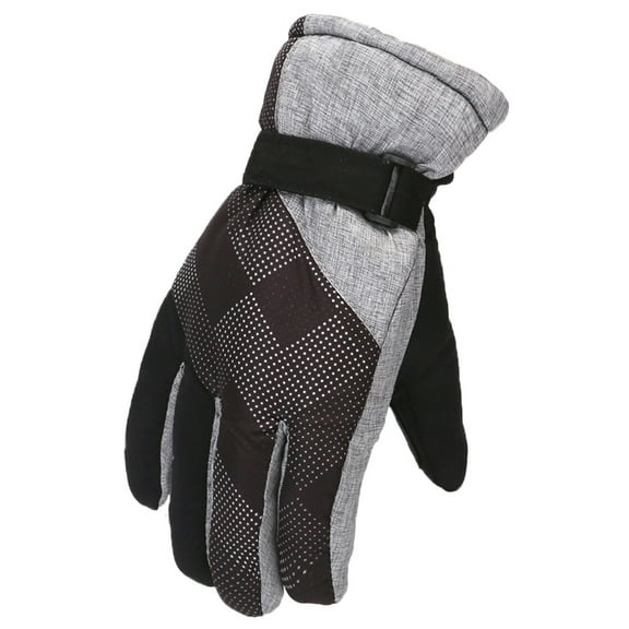 CUZIBR Winter Gloves Kids Toddler Windproof Warm Gloves Boys Skating Ski Snowboarding Hook And Loop Thermal Mittens For Cold Weather