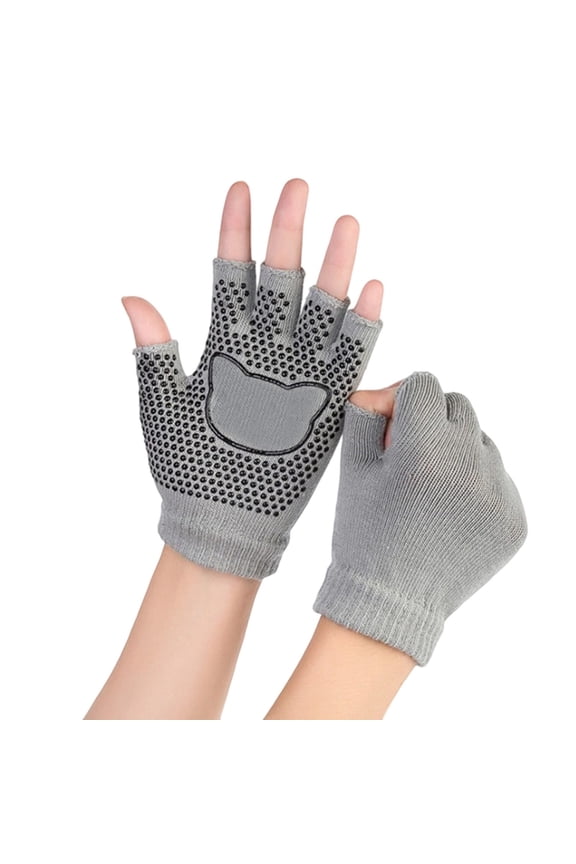 Winter Gloves Women Women'S Plush Knitted Fingerless Glove Cartton Pattern Wool Fuzzy Lined Mitten Sleeves Writing For Cold Weather