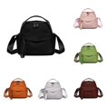 thumbnail image 1 of CUZIBR Women'S Fashion Color Nylon Crossbody Bag Zipper Design Front Pocket Small Leather Bag Adjustable Wide Strap Lightweight Shoulder Purse For Women Daily Mini Carry Bag, 1 of 9