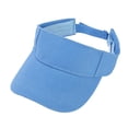 thumbnail image 1 of CUZIBR Women'S Golf Hats Solid Colro Breathable Summer Riding Visor Hat Foldable Adjustable Version Golf Cap Soft Lightweight Summer Uv Protection Beach Outdoor Headwear,Sky Blue,One Size, 1 of 3