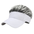 thumbnail image 1 of CUZIBR Women'S Golf Hats Solid Colro Breathable Summer Riding Visor Hat Foldable Adjustable Version Golf Cap Soft Lightweight Summer Uv Protection Beach Outdoor Headwear,Grey,One Size, 1 of 2