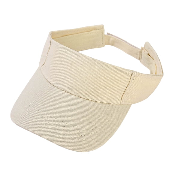 CUZIBR Women'S Golf Hats Solid Colro Breathable Summer Riding Visor Hat Foldable Adjustable Version Golf Cap Soft Lightweight Summer Uv Protection Beach Outdoor Headwear,Beige,One Size