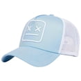 thumbnail image 1 of CUZIBR Women Sun Hats Fashionable Embroidered Baseball Cap Vintage Distressed Washed Summer Running Breathable Lightweight Adjustable Casual Travel Sports Trucker Hat,Blue,One Size, 1 of 3