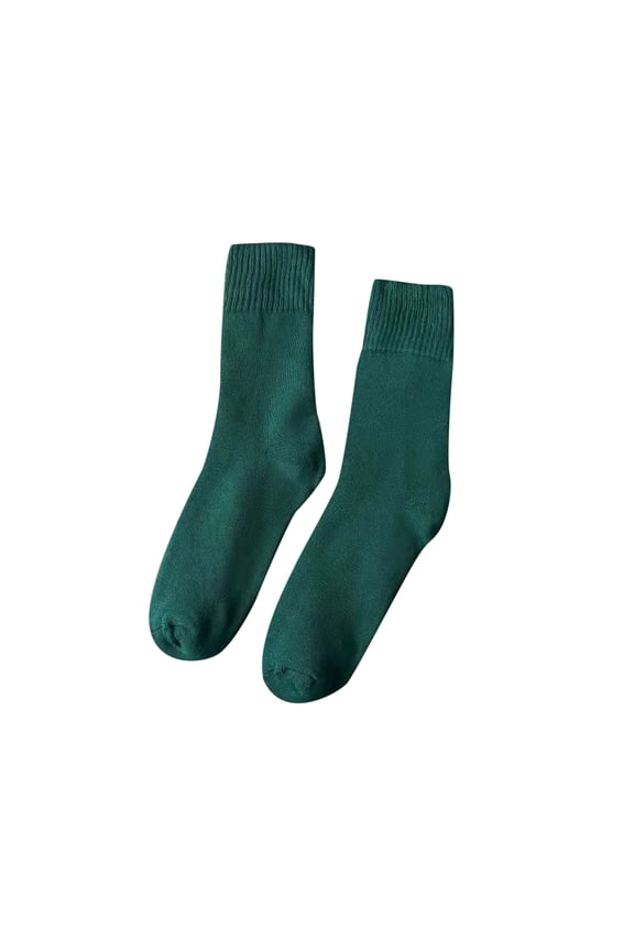 Womens Socks Fashion Fuzzy Lined Solid Color Crew Socks Winter Soft Warm Boot Socks Ladies Patchwork Thick Plush Fuzzy Socks,D,One Size