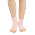 thumbnail image 1 of CUZIBR Womens Socks Five Fingers Toe Socks Seamless Solid Open Toes Ankle Socks Non Grip Blend Athletic Cozy Fuzzy Socks,Red,One Size, 1 of 3