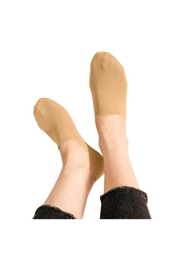 Wool Socks Non Hidden Boat Sock Soft Comfy No Show Low Cut Liner Thin Stretchable Footies Fuzzy Socks,Beige,One Size