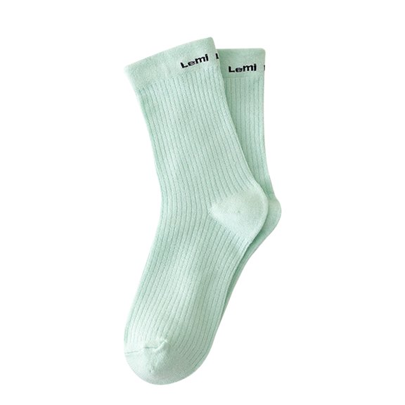 CUZIBR Wool Socks Solid Knee High Scrunch Socks Loose Fit Relaxed Women Thigh High Boot Stocking Soft Crew Socks Breathable Lightweight Footwear,Green,One Size