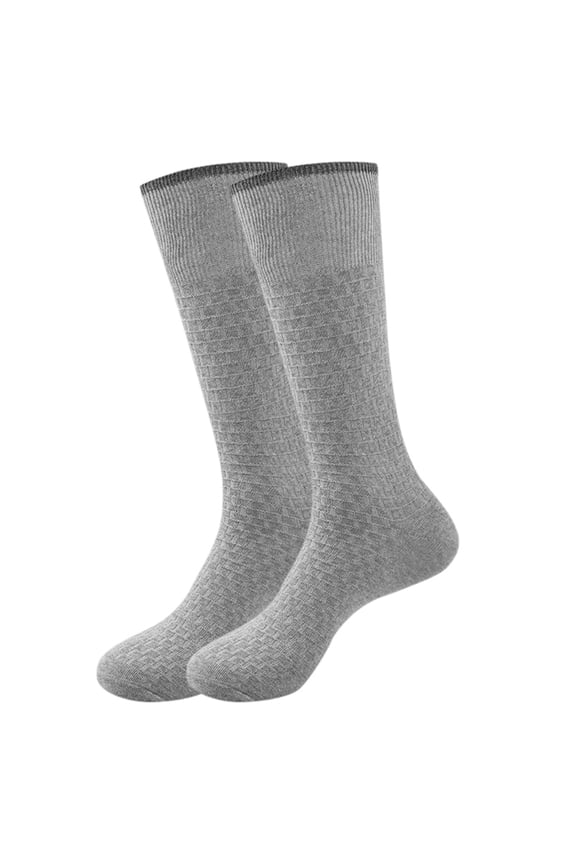 Wool Socks For Women Warm Knitted Ribbed Stockings Leg Warmers Solid Color Winter Thermal Thick Cover Boot Liners Casual Breathable Socks,Grey,24-26cm