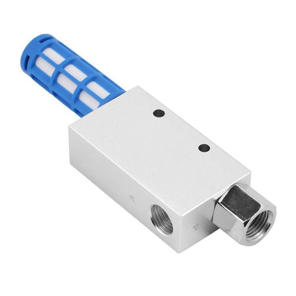 CV-15HS Pneumatic Vacuum Ejector With Silencer, Aluminum Alloy Air Connector For Industrial Automation, Rp1/4 Thread, 1.5mm Nozzle, 63L/min Suction, Silver Blue