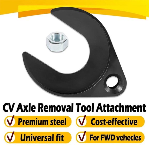 CV Axle Puller Adapter 48mm U-Shaped Fork for Slide Hammer, 5/8-18 Thread, Heat Treated Steel, 1-Pack
