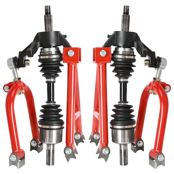 CV Axle Shaft Assembly & Suspension Shock Swing Arm Swingarm Kit & Tie Rod Ball Joint & Steering Spindle Knuckle for 4WD Rear Drive Shaft Go kart ATV Quad Buggy 4 Wheelers UTV DIY Parts