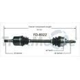 thumbnail image 1 of CV Axle Shaft Fits select: 1991-2002 FORD ESCORT, 2003 FORD ESCORT ZX2, 1 of 3