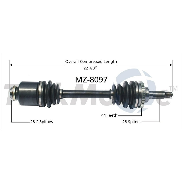 CV Axle Shaft Fits select: 1993-2002 MAZDA 626, 1993-1997 FORD