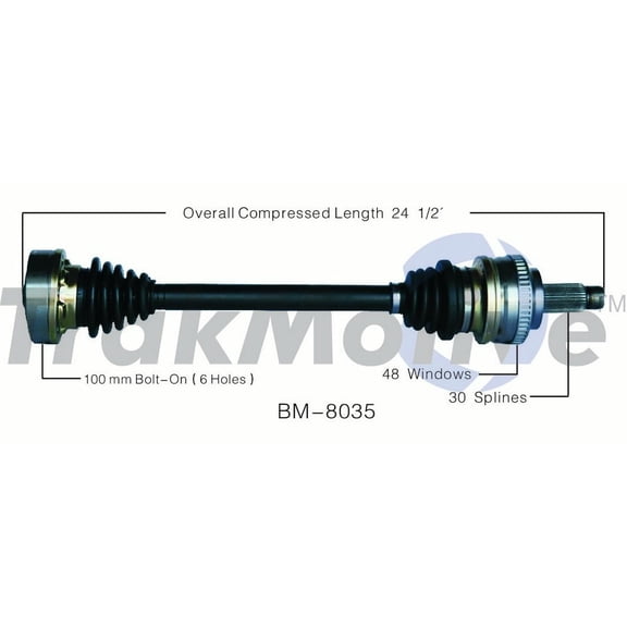 CV Axle Shaft Fits select: 2001-2005 BMW 330, 2002-2005 BMW 325