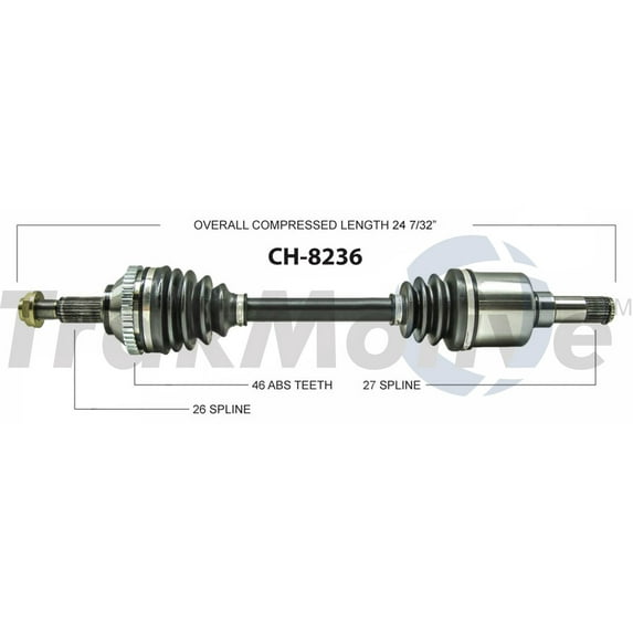 CV Axle Shaft Fits select: 2003-2004 CHRYSLER SEBRING