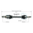thumbnail image 1 of CV Axle Shaft Fits select: 2003-2005 TOYOTA MR2, 1 of 4