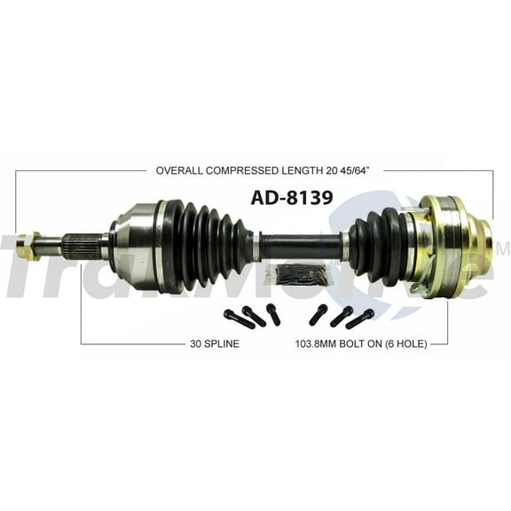 CV Axle Shaft Fits select: 2004-2007,2011-2017 VOLKSWAGEN TOUAREG