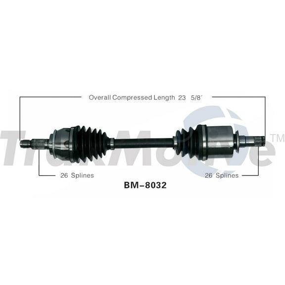 CV Axle Shaft Fits select: 2005-2008 MINI COOPER