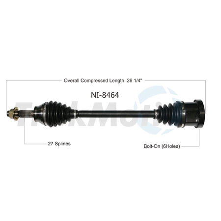 CV Axle Shaft Fits select: 2006-2008 INFINITI M35