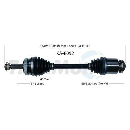 CV Axle Shaft Fits select: 2007-2008 KIA RONDO