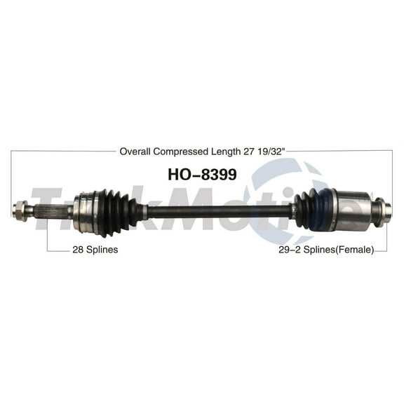CV Axle Shaft Fits select: 2007-2013 ACURA MDX