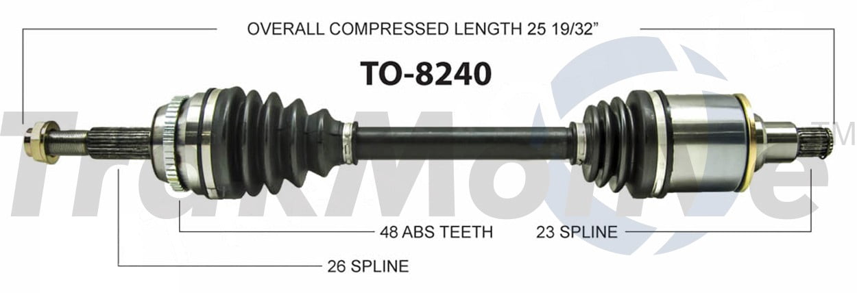 CV Axle Shaft Fits select: 2008-2013 TOYOTA HIGHLANDER