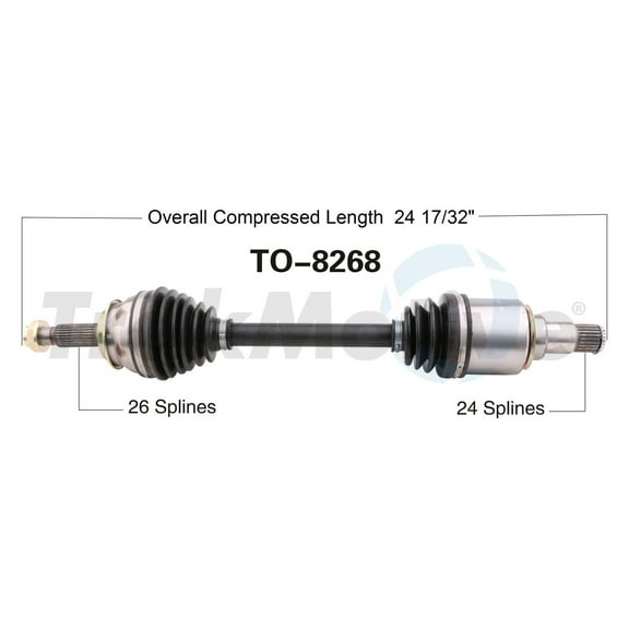 CV Axle Shaft Fits select: 2010-2015 TOYOTA PRIUS, 2011-2017 LEXUS CT