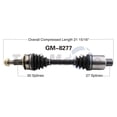 thumbnail image 1 of CV Axle Shaft Fits select: 2010-2017 CHEVROLET EQUINOX, 2010-2017 GMC TERRAIN, 1 of 4