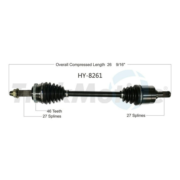 CV Axle Shaft Fits select: 2010 KIA FORTE