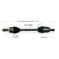 thumbnail image 1 of CV Axle Shaft Fits select: 2011-2012,2014 KIA SEDONA, 1 of 4