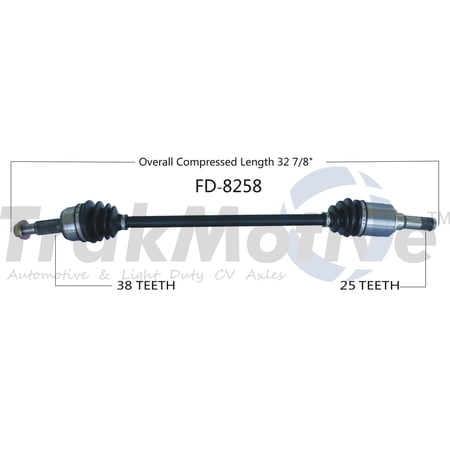CV Axle Shaft Fits select: 2011-2013 FORD EDGE, 2011-2012 LINCOLN MKX