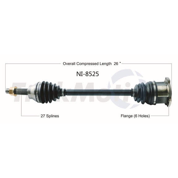 CV Axle Shaft Fits select: 2011-2013 INFINITI M56