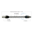 thumbnail image 1 of CV Axle Shaft Fits select: 2011-2013 KIA FORTE, 1 of 4