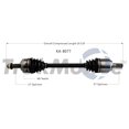 thumbnail image 1 of CV Axle Shaft Fits select: 2011-2013 KIA SPORTAGE, 1 of 4