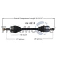 thumbnail image 1 of CV Axle Shaft Fits select: 2011-2014 HYUNDAI SONATA, 1 of 4
