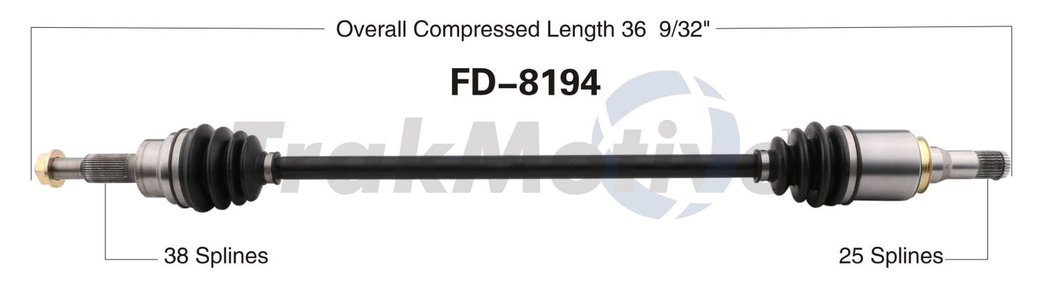 CV Axle Shaft Fits select: 2011-2019 FORD EXPLORER