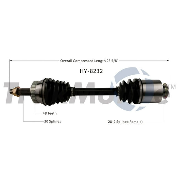CV Axle Shaft Fits select: 2012-2017 HYUNDAI AZERA