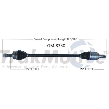 CV Axle Shaft Fits select: 2012-2018 CHEVROLET SONIC